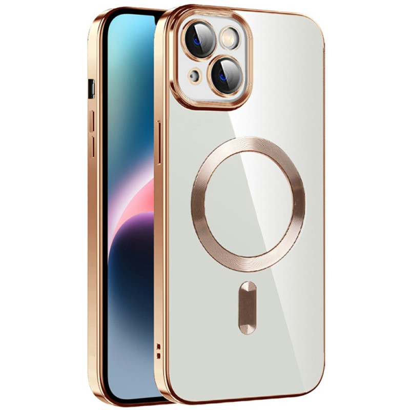 Coque iPhone 15 Plus Design Transparent Rebords Effet Métal