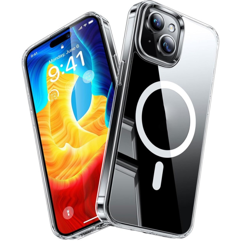 Coque iPhone 15 Plus MagSafe Transparente Premium Design