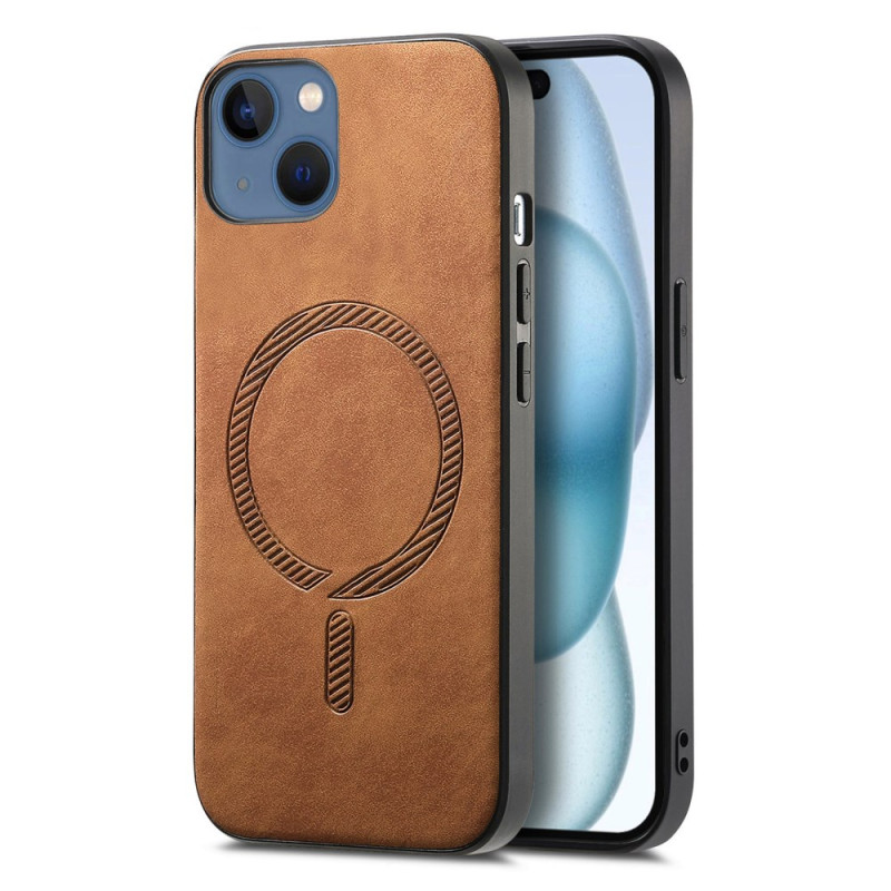 Coque iPhone 15 Plus MagSafe Effet Cuir