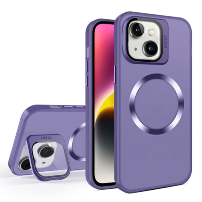 Coque iPhone 15 Plus Compatible MagSafe avec Support et Protection d'Objectif