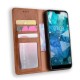 Flip Cover Nokia 7.1 Effet Cuir Vintage Stylisé