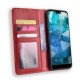 Flip Cover Nokia 7.1 Effet Cuir Vintage Stylisé