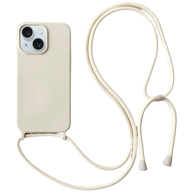Coque à Cordon iPhone 15 Plus Classique Silicone