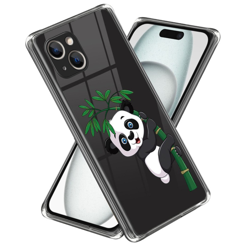 Coque iPhone 15 Plus Panda et Bambou