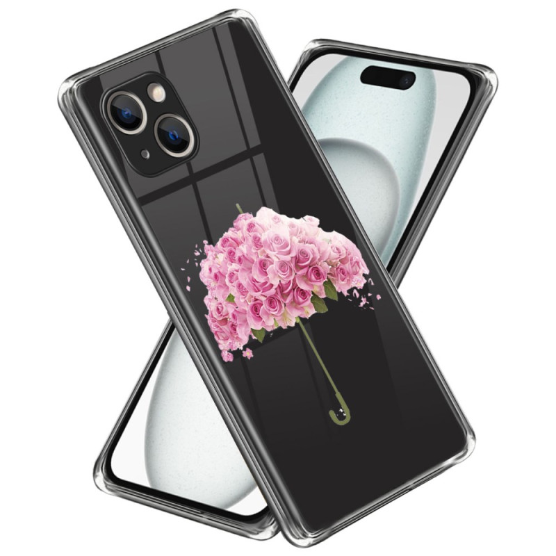 Coque iPhone 15 Plus Parapluie Floral
