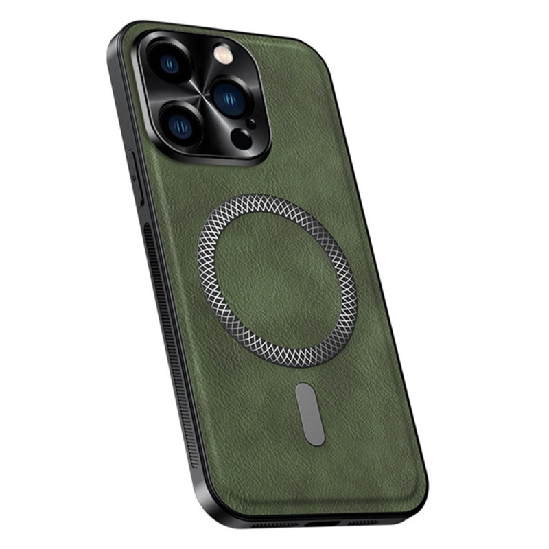 Coque iPhone 15 Pro MagSafe Effet Cuir