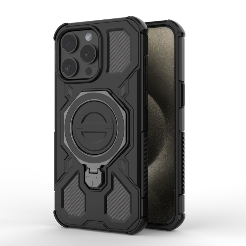 Coque iPhone 15 Pro MagSafe avec Support Rotatif  à 360°