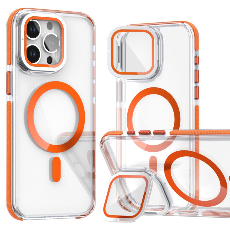 Coque iPhone 15 Pro MagSafe Transparente Cadre-Support