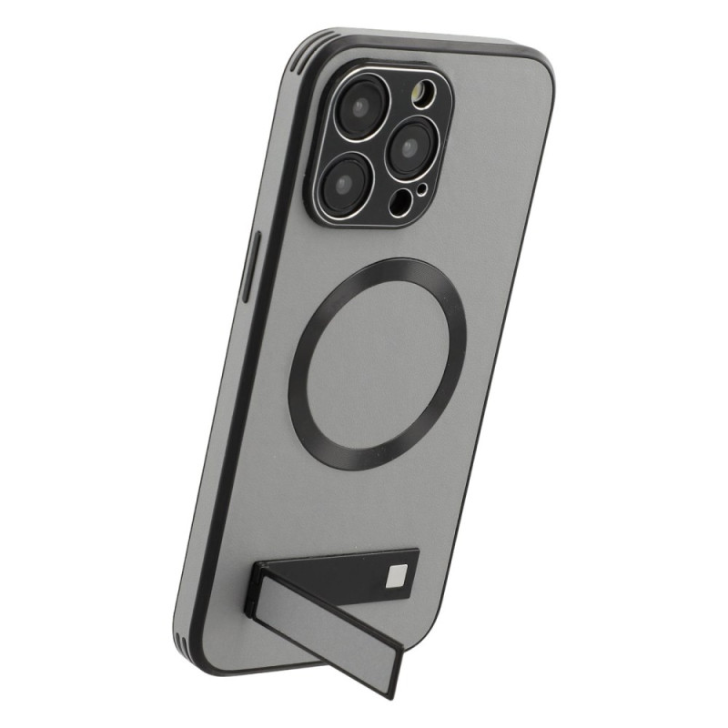 Coque Phone 15 Pro MagSafe Style Cuir Support Intégré