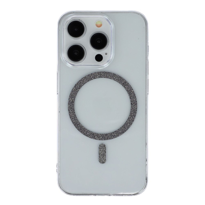 Coque iPhone 15 Pro Max MagSafe Anneau Pailleté