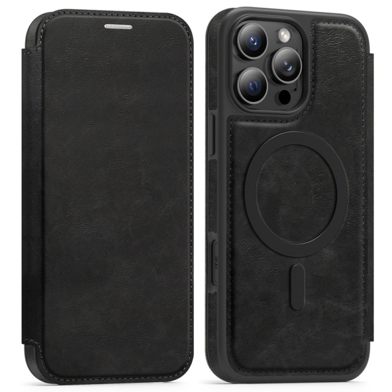 Flip Cier iPhone 15 Pro Max MagSafe Porte-cartes et Protection RFID