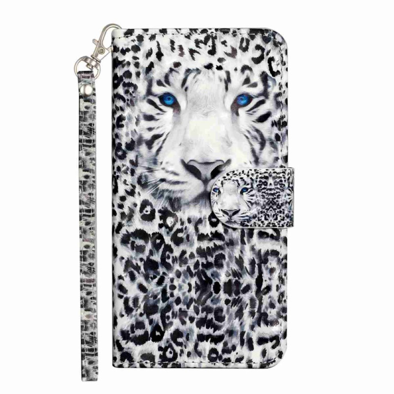 Housse Xiaomi 15T Motif Léopard à Lanière