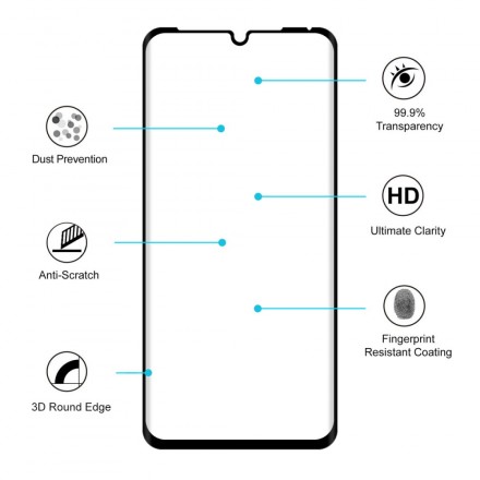 Protection en verre trempé pour Huawei P30 HAT PRINCE Protection en verre trempé pour Huawei P30 HAT PRINCE