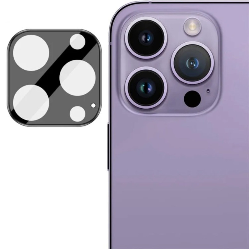 Lentille de Protection en Verre Trempé pour iPhone 15 Pro / iPhone 15 Pro Max (version noire)