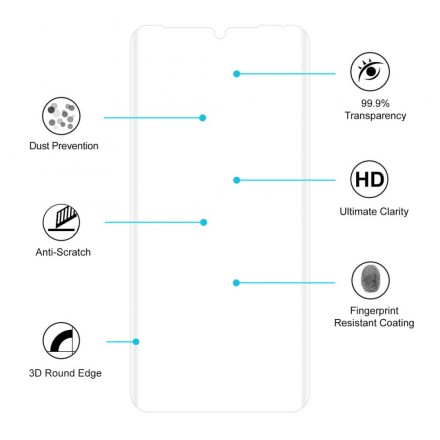 Protection en verre trempé pour Huawei P30 Pro HAT PRINCE Protection en verre trempé pour Huawei P30 Pro HAT PRINCE