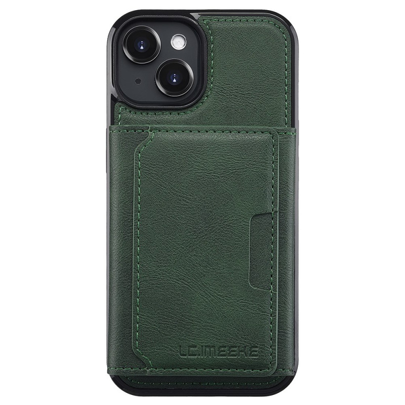 Coque iPhone 14 MagSafe avec Porte-Cartes Détachable Effet Cuir