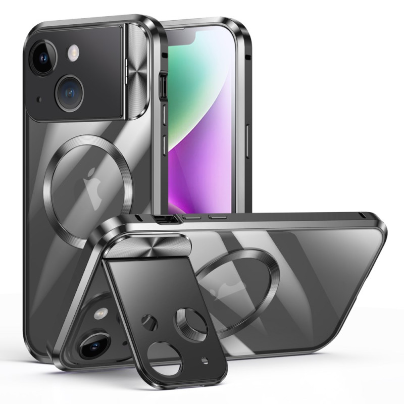 Coque iPhone 14 MagSafe avec Support Verre Trempé
