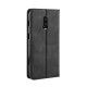 Flip Cover OnePlus 6T Effet Cuir Vintage Stylisé