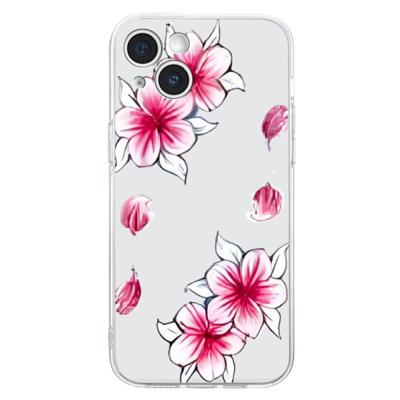 Coque iPhone 14 Motif Floral Rose