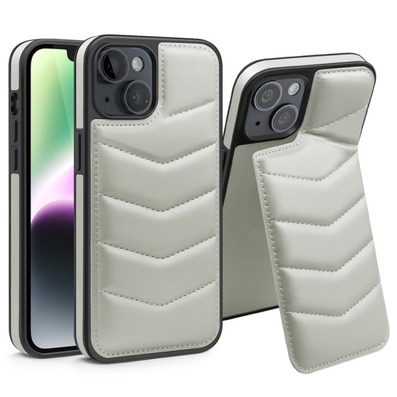 Coque iPhone 14 MagSafe Porte-Cartes  RFID Matelassé