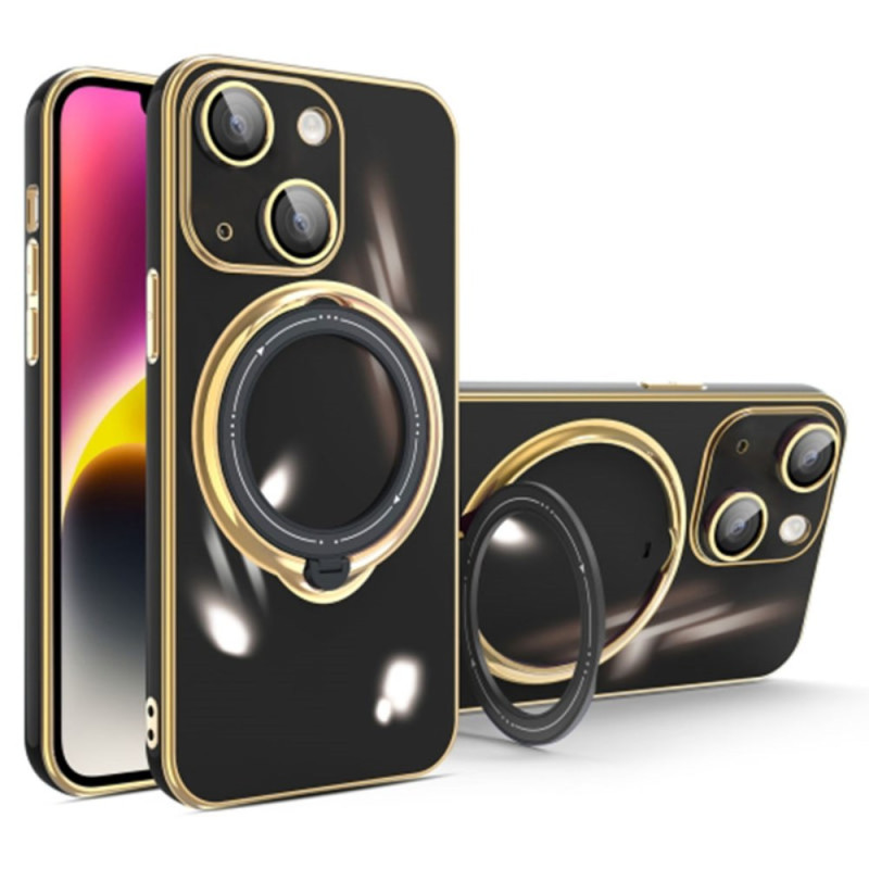 Coque iPhone 14 Plus MagSafe avec Support Rotatif et Protection Caméra