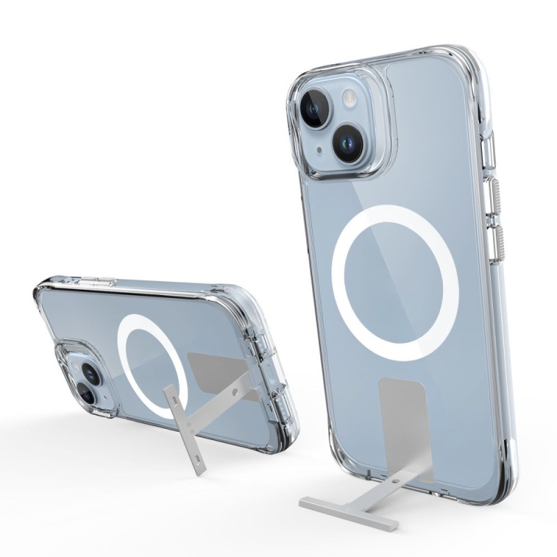Coque iPhone 15 Plus / 14 Plus MagSafe Transparente avec Support