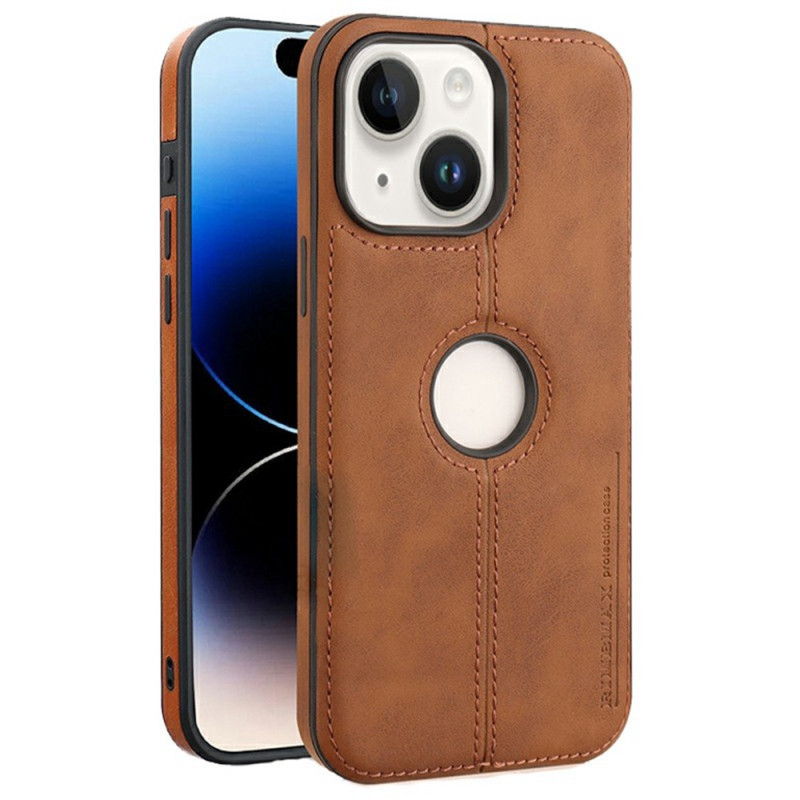 Coque iPhone 14 Effet Cuir Logo Apparant