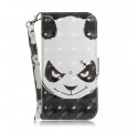 Housse Sony Xperia 10 Angry Panda à Lanière