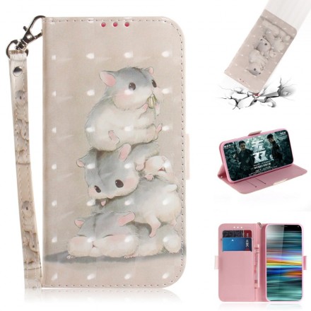 Housse Sony Xperia 10 Hamsters à Lanière Housse Sony Xperia 10 Hamsters à Lanière
