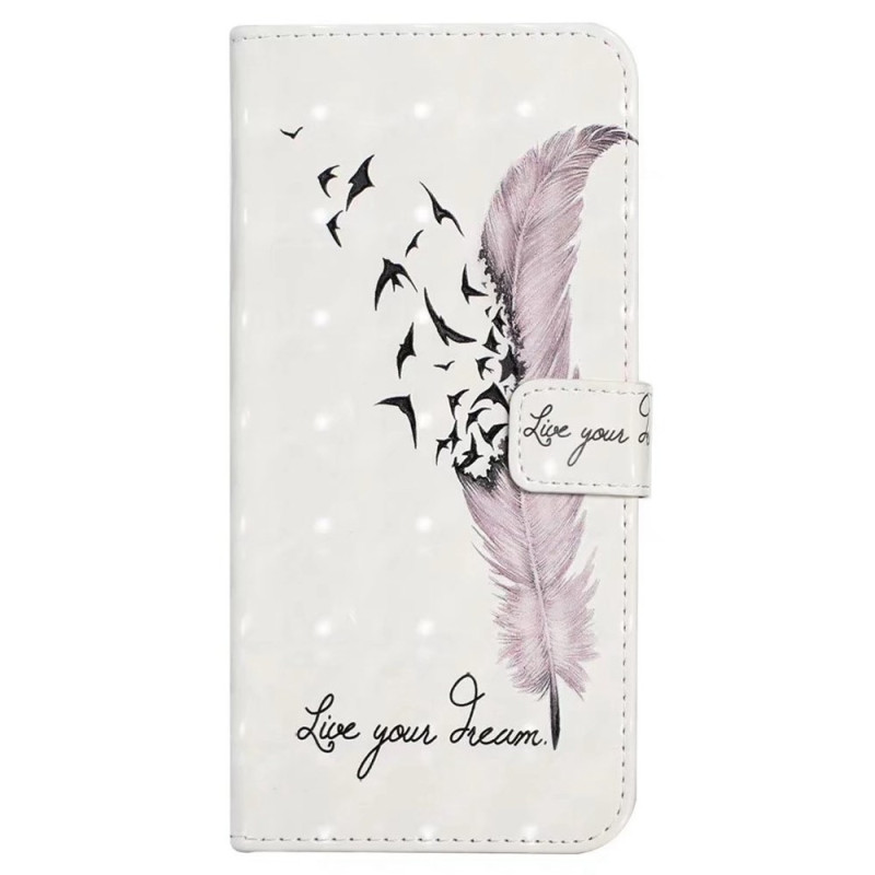 Housse Xiaomi Redmi 15 4G Plume Rose 3D