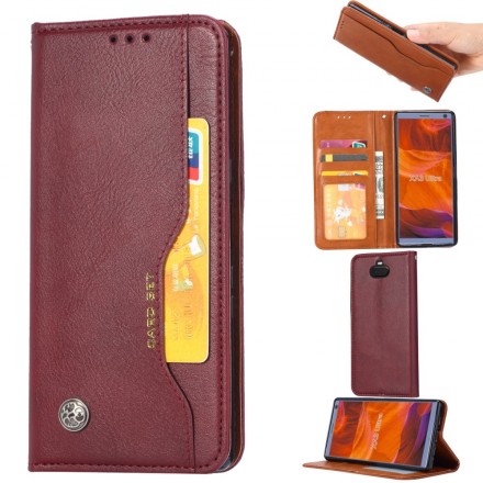 Flip Cover Sony Xperia 10 Simili Cuir Porte-Cartes