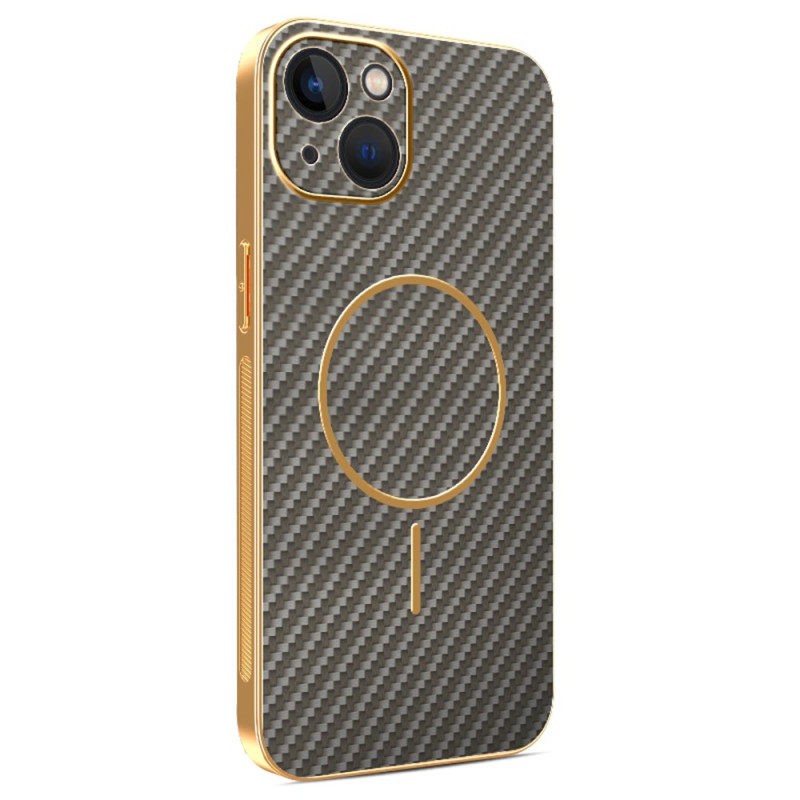 Coque iPhone 13 Magsafe Texture Fibre Carbone