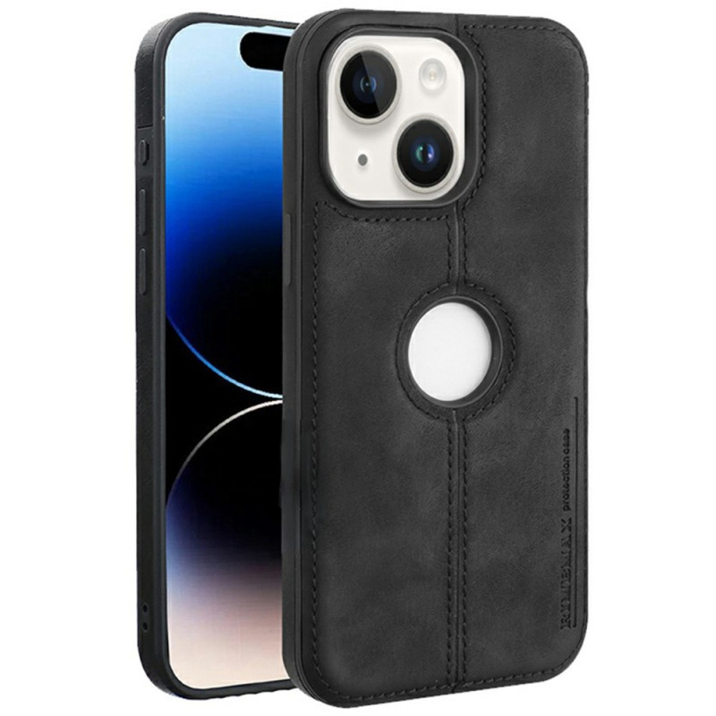 Coque iPhone 13 Effet Cuir Découpe Logo