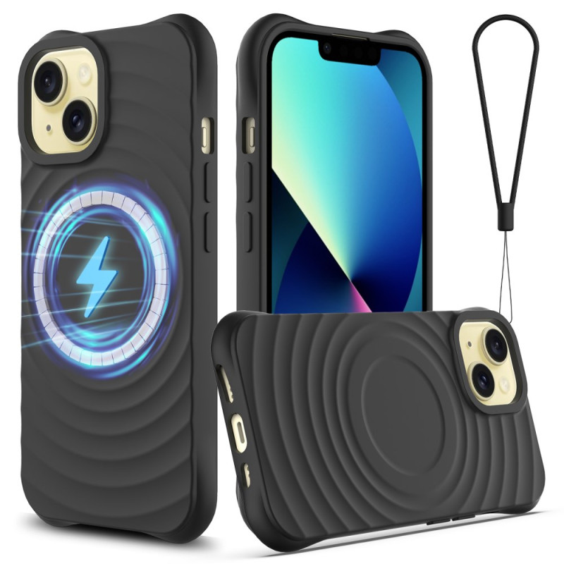 Coque iPhone 13 MagSafe Silicone avec Lanière