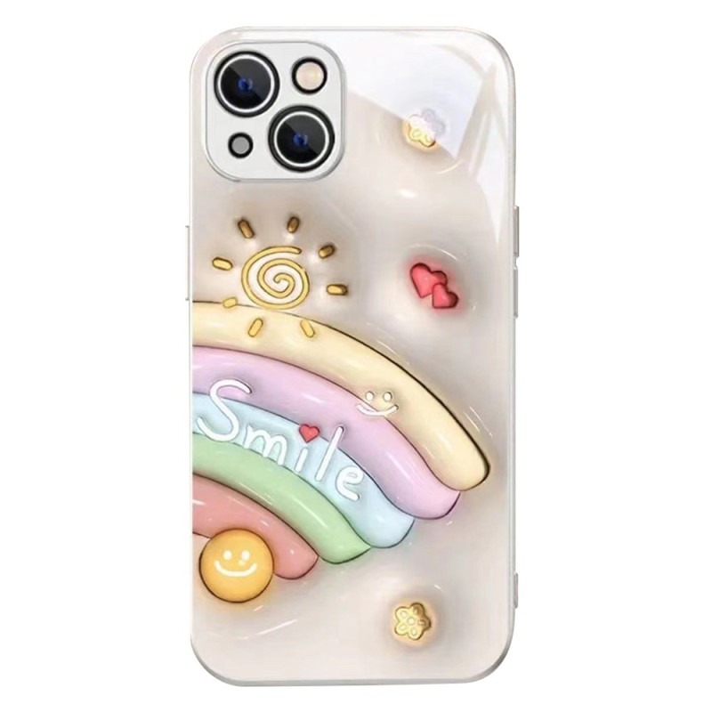 Coque iPhone 13 Motif Arc-en-ciel et Smiley