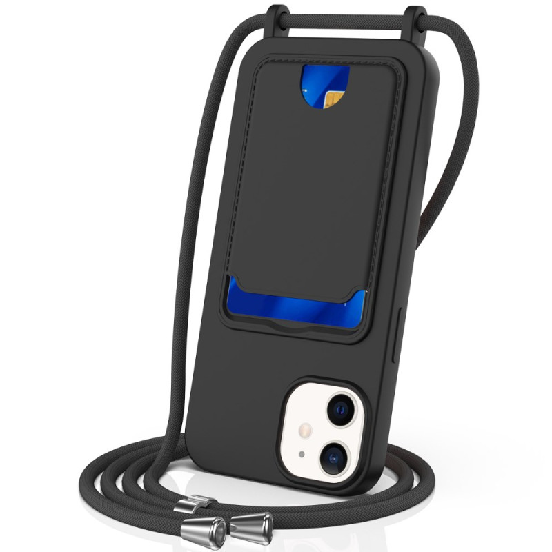 Coque à Cordon iPhone 12 Porte-Cartes