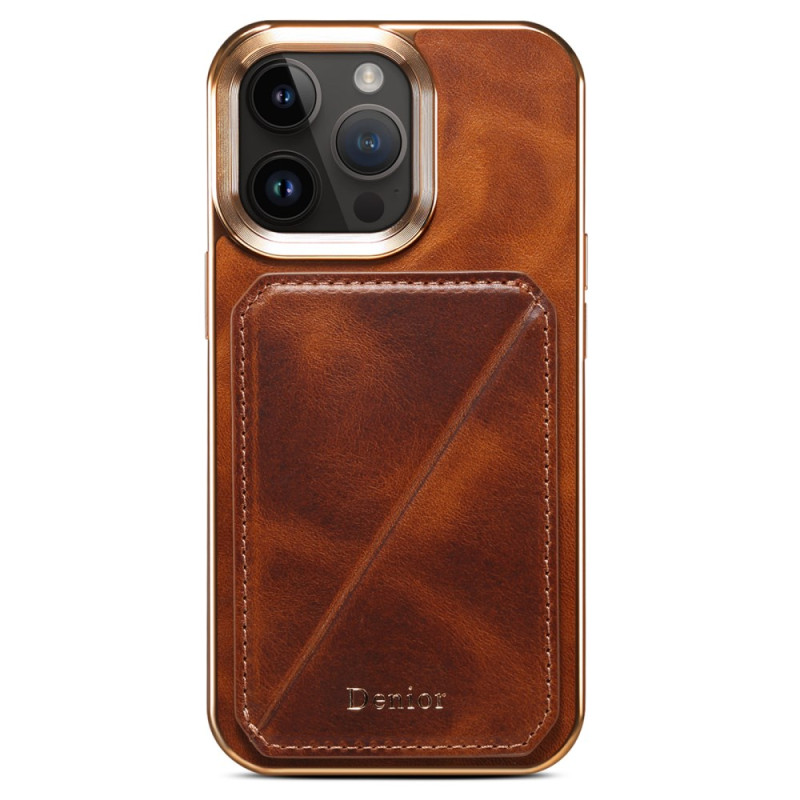 Coque iPhone 12 / 12 Pro Support et Porte-Cartes Cuir