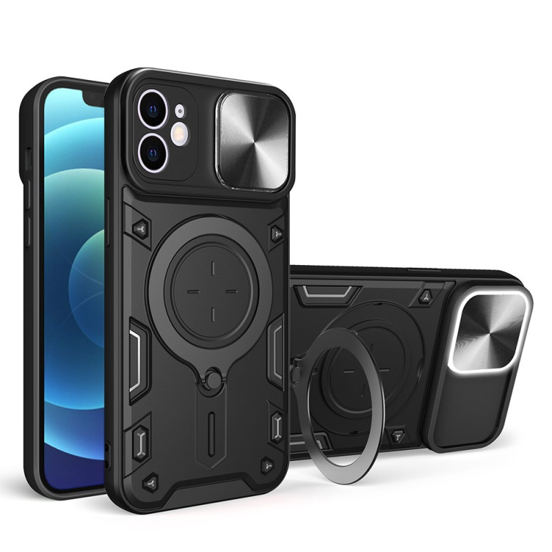 Coque iPhone 12 Protection de Caméra et Support Rotatif