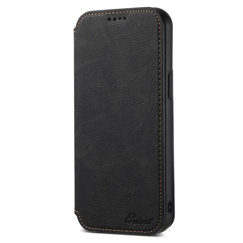 Flip Cover iPhone 12 / 12 Pro MagSafe Effet Cuir