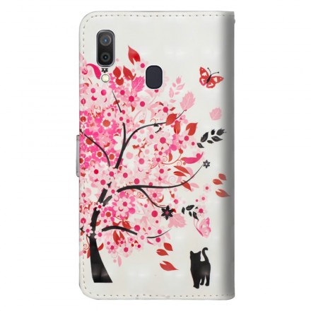 Housse Samsung Galaxy A30 Arbre Rose