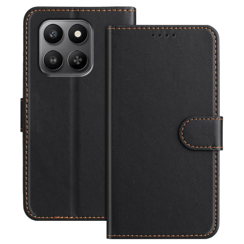 Housse Honor Smart 5G / 4G Effet Cuir Couture