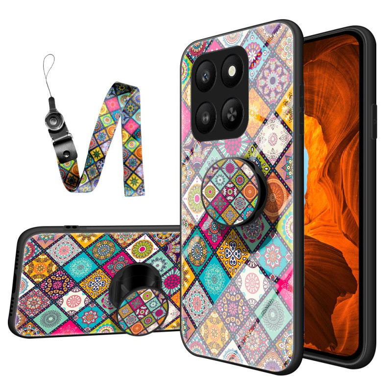 Coque Honor 400 Smart 5G Support et Lanière Patchwork