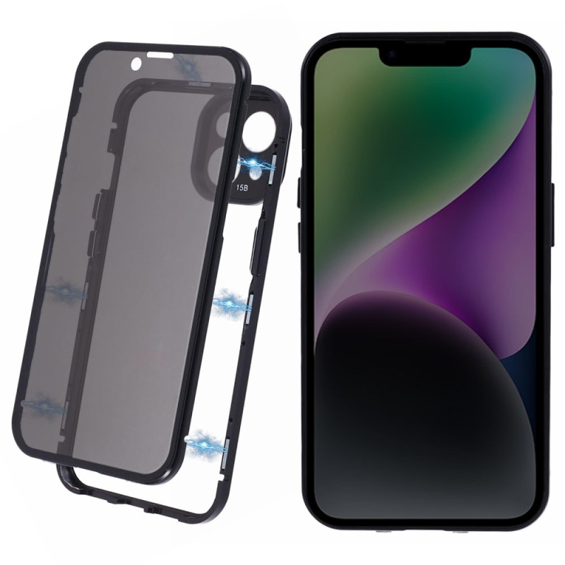 Coque iPhone 14 Plus Magnétique avec Protecteur Écran Anti-Espion