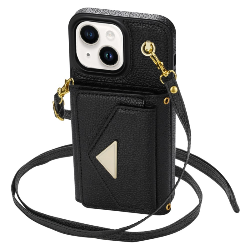 Coque iPhone 14 Plus Classique Porte-cartes et Bandoulière