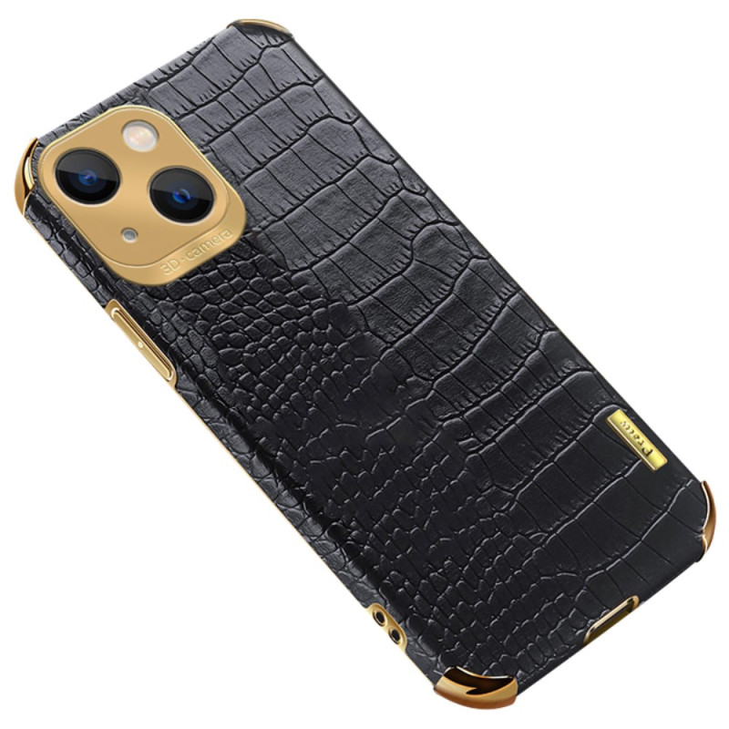 Coque iPhone 14 Plus Style Crocodile