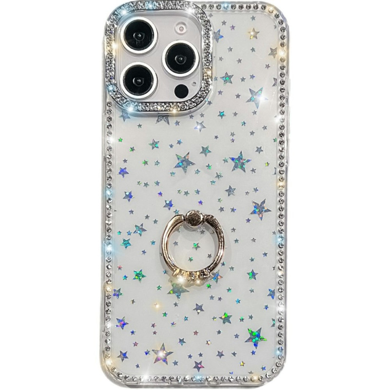 Coque iPhone 14 Pro Support-Anneau et Strass