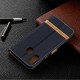 Housse Samsung Galaxy A30 Tissu Et Effet Cuir Housse Samsung Galaxy A30 Tissu Et Effet Cuir