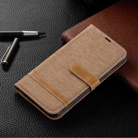 Housse Samsung Galaxy A30 Tissu Et Effet Cuir