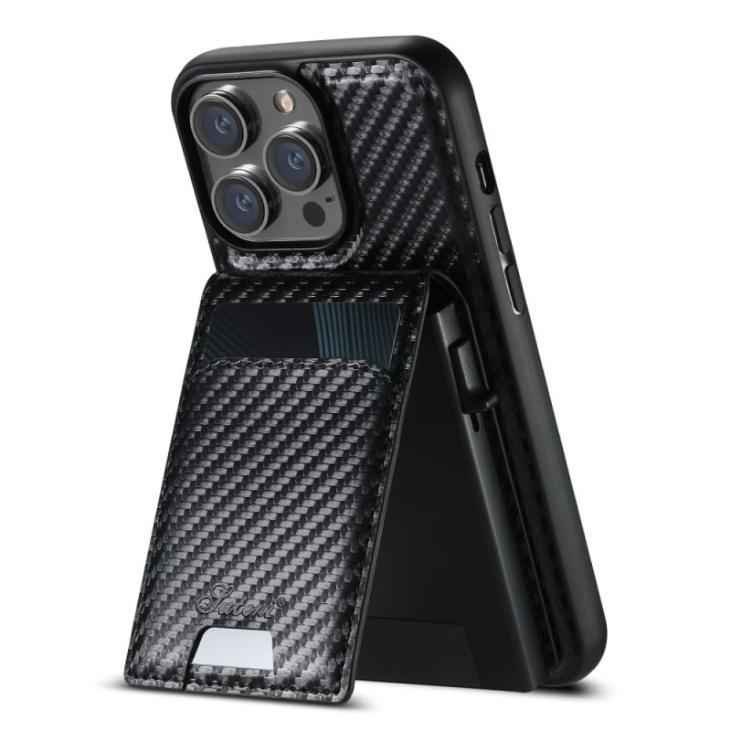 Coque iPhone 14 Pro Porte-Cartes Fibre Carbone