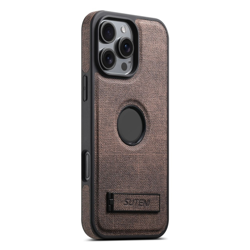 Coque iPhone 14 Pro Simili Cuir avec Support Intégré